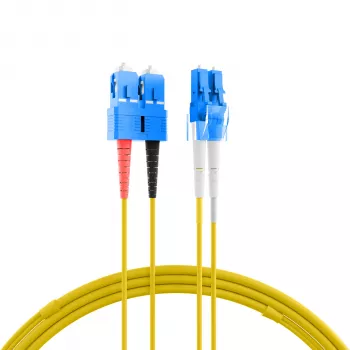 EFB Elektronik IPL-DF-LCUSCU-2-0100 - 1 m - OS2 - LC - SC Cabo de fibra ótica duplex