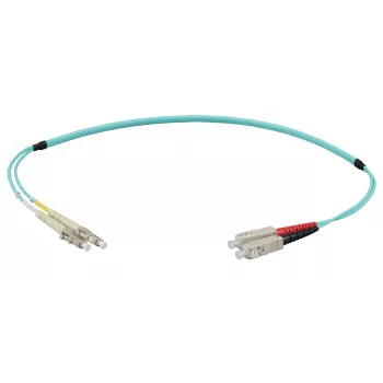 EFB Elektronik IPL-DF-LCUSCU-3-0100 Cabo de fibra ótica 1 m OM3 LC/SC duplex LSZH água