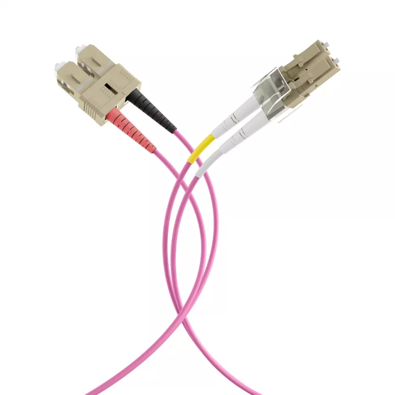 EFB Elektronik IPL-DF-LCUSCU-4-0300 Cabo de fibra ótica duplex OM4 LC/SC 3 m