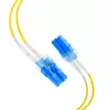 EFB Elektronik IPL-DR-LCULCU-2-0300 Cabo de fibra ótica duplex OS2 LC/UPC 3 m amarelo LSZH