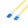 EFB Elektronik IPL-DR-LCULCU-2-1000 Cabo de fibra ótica, OS2, LC duplex para LC duplex, 10 m, LSZH, amarelo