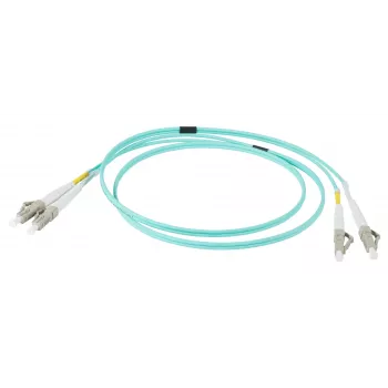 EFB Elektronik IPL-DR-LCULCU-3-0050 Cabo de fibra ótica, 0,5 m, OM3, LC duplex, água