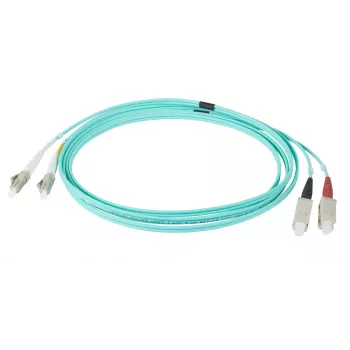 EFB Elektronik IPL-DR-LCUSCU-3-0150 Cabo de patch de fibra ótica Duplex OM3 LC para SC 1,5 m azul-piscina