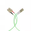 EFB Elektronik IPL-DR-LCUSCU-5-0100 Cabo de patch de fibra ótica, 1 m, OM5, LC para SC, Simplex, LSZH, verde-limão