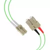 EFB Elektronik IPL-DR-LCUSCU-5-0300 Cabo de patch de fibra ótica OM5 LC-SC 3 m LSZH verde-limão