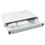 EFB Electronics Caixa de fusão extensível LC 12 pigtails Offset 6 acopladores OM3