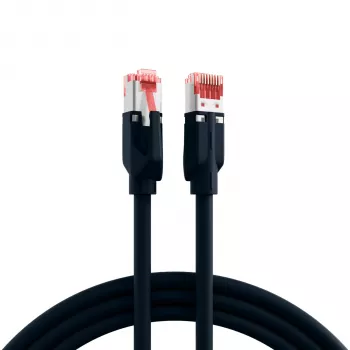 EFB-Elektronik Cabo de patch RJ45 Cat.6A S/FTP LSZH Draka UC900 TM21 preto 40m
