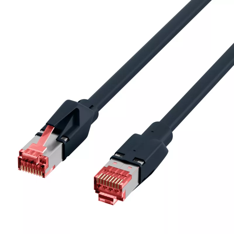 EFB-Elektronik Cabo de patch RJ45 Cat.6A S/FTP LSZH Draka UC900 TM21 preto 40m