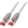 EFB Elektronik Cabo de patch RJ45 Cat.6A S/FTP LSZH Dätwyler 7702 TM21 cinzento 50m