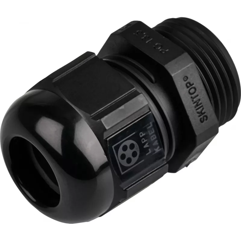 EFB Elektronik bucim PG13.5 preto, plástico sem contraporca