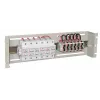 EFB-Elektronik 19 polegadas 3U distribuição de energia / caixa para disjuntores de proteção, RAL 9005 preto intenso