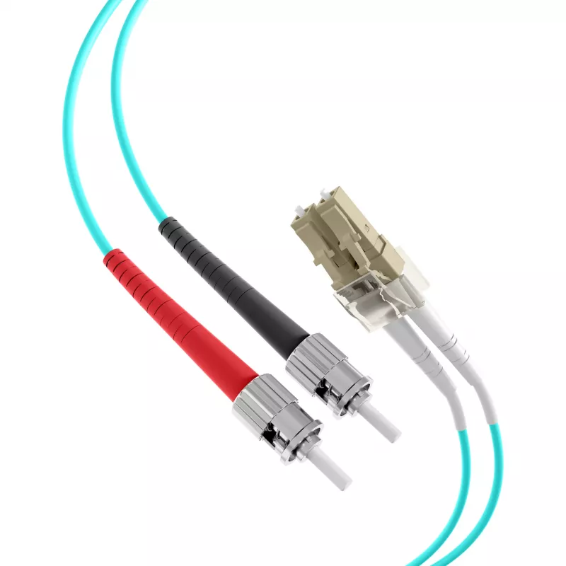 EFB Elektronik O0313.35 Cabo de patch de fibra ótica, OM3, 35 m, LC-ST, Duplex, LSZH, azul-piscina