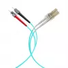 EFB Elektronik O0313.35 Cabo de patch de fibra ótica, OM3, 35 m, LC-ST, Duplex, LSZH, azul-piscina