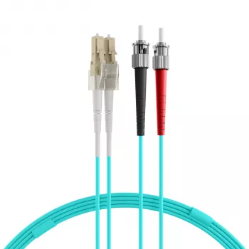 EFB Elektronik O0313.40 Cabo de patch de fibra ótica, OM3, 40 m, LC-ST, azul-piscina