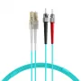 EFB Elektronik O0313.40 Cabo de patch de fibra ótica, OM3, 40 m, LC-ST, azul-piscina