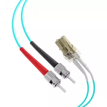 EFB Elektronik O0313.40 Cabo de patch de fibra ótica, OM3, 40 m, LC-ST, azul-piscina