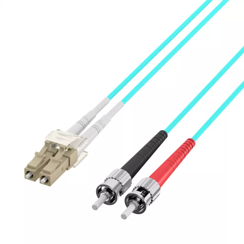 EFB Elektronik O0313.40 Cabo de patch de fibra ótica, OM3, 40 m, LC-ST, azul-piscina