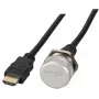 EFB Elektronik tomada HDMI de painel IP67, M25, HDMI A-A fêmea-macho, porta de serviço, cordão de fixação, 1,0 m