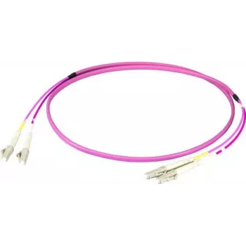 EFB Elektronik Jumper duplex LC-LC 50/125 µm OM4 LSZH Erika Violet Flat Twin 3x5mm 25m