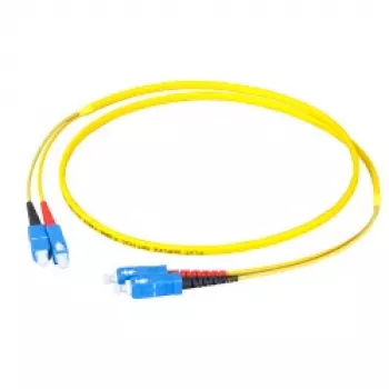 EFB-Elektronik Jumper duplex SC-SC 9/125µm OS2 LSZH Flat Twin 3x5mm amarelo 40m