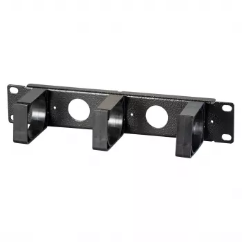 EFB Elektronik Painel de gestão de cabos 10 polegadas 1U, preto azeviche (RAL 9005)