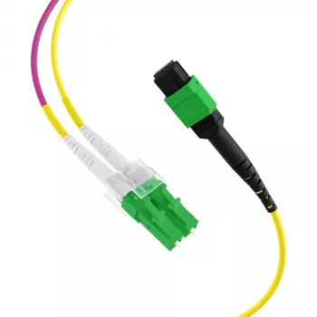 EFB Elektronik MTPF12LCAPC-2 - 2 m - OS2 - MTP - 12x LC Cabo breakout de fibra ótica