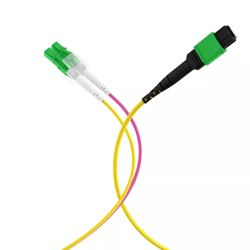 EFB Elektronik MTPF12LCAPC-2 - 2 m - OS2 - MTP - 12x LC Cabo breakout de fibra ótica