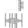 EFB Elektronik Prateleira extraível heavy-duty 6 x montagem lateral 140 kg RAL7035