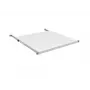 EFB Electronics Prateleira fixa 19 polegadas 0,5U, profundidade de instalação 750-850 mm, capacidade de carga 70 kg, profundidade do armário 1000 mm, cinzento-claro (RAL 7035)
