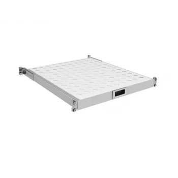 EFB-Elektronik Prateleira extraível 19 polegadas 1U, profundidade de instalação ajustável 950-1050 mm, capacidade de carga 30 kg, profundidade do armário 1200 mm, RAL 7035 cinzento-claro