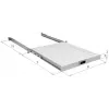 EFB-Elektronik Prateleira extraível 19 polegadas 1U, profundidade de instalação ajustável 950-1050 mm, capacidade de carga 30 kg, profundidade do armário 1200 mm, RAL 7035 cinzento-claro