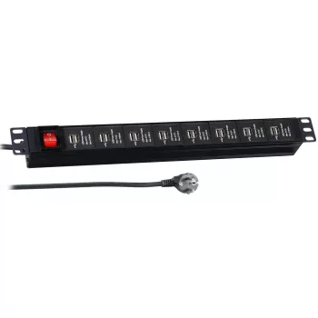 EFB Elektronik PDU de carregamento USB para rack 19
