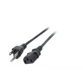 EFB EK490.1,8V2 cabo de alimentação, Japão tipo B para IEC C13, 1,8 m, preto