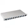 EFB Electronics caixa de fusão SC 9/125 OS2 extraível 12 pigtails 6 acopladores