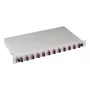 EFB Elektronik caixa de fusão SC 50/125 µm OM4 extensível, 24 pigtails offset / 12 acopladores