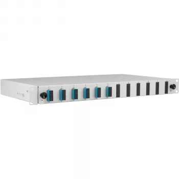 EFB Electronics caixa de fusão SC 9/125 OS2 extensível 12 pigtails offset 6