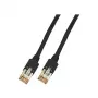 EFB Electronics cabo de rede RJ45 Cat.5e F/UTP LSZH Draka UC300 TM11 preto 0,15m