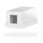 EFB Elektronik Conjunto de moldura 1 porta para módulos Keystone, DIN 49075, Branco puro (RAL 9010)