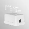 EFB Elektronik Conjunto de moldura 1 porta para módulos Keystone, DIN 49075, Branco puro (RAL 9010)
