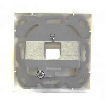 EFB Elektronik conjunto de moldura 1 porta para módulos keystone, DIN 49075, branco puro (RAL 9010)