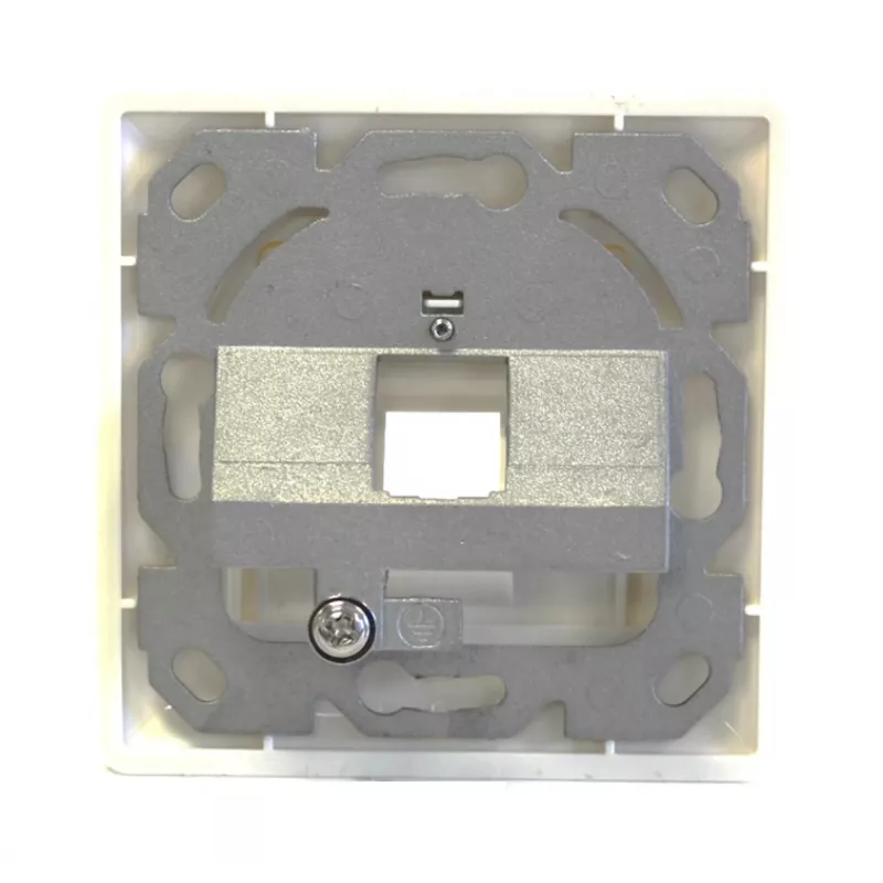 EFB Elektronik conjunto de moldura 1 porta para módulos keystone, DIN 49075, branco puro (RAL 9010)