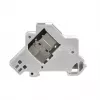 EFB Elektronik suporte de módulo Keystone 1 porta, para calha DIN em caixas de distribuição, plástico, branco (RAL 9010)