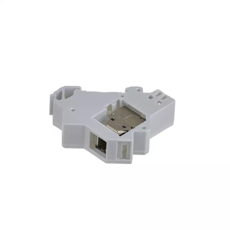EFB Elektronik suporte de módulo Keystone 1 porta, para calha DIN em caixas de distribuição, plástico, branco (RAL 9010)