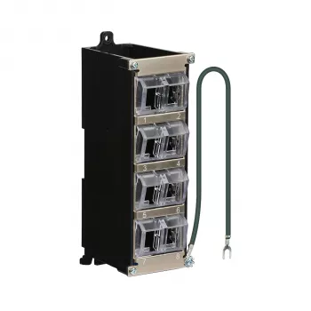 EFB Elektronik caixa de distribuição Keystone 8 portas para calha DIN e montagem na parede, plástico, cinzento-claro