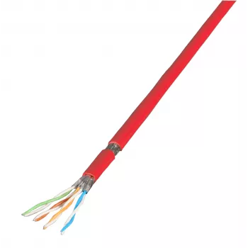 EFB Elektronik cabo de patch Cat.7 PiMF UC900MHz SS26 4P FRNC-B vermelho 100 m - rede - cabo CAT 7/ficha RJ45