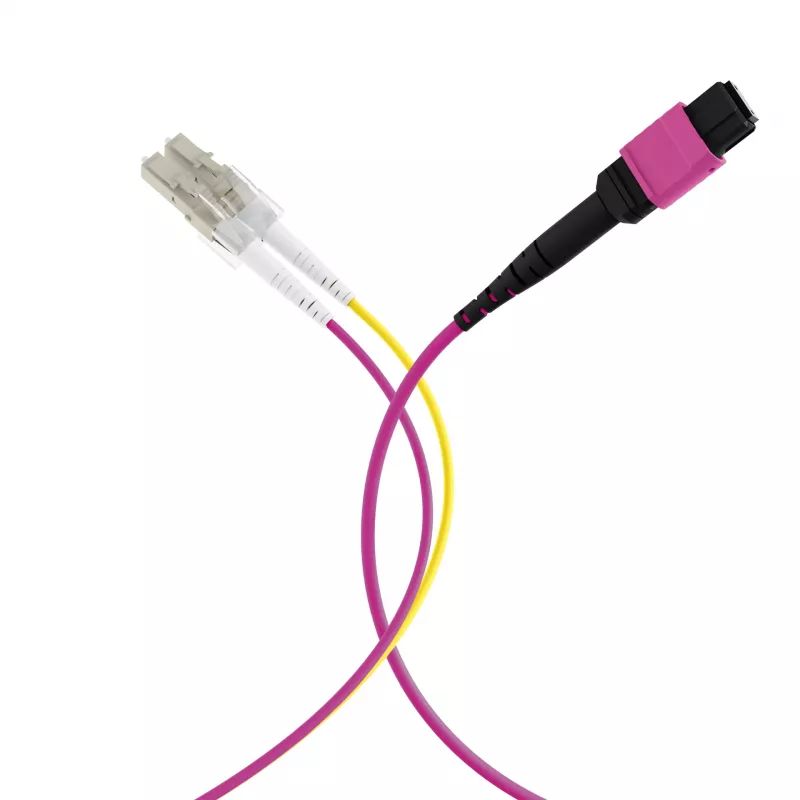 EFB ELEKTRONIK cabo trunk MPO-PLUS(F)-LC OM4 8 fibras tipo B LSZH violeta erika 5m