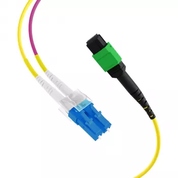 EFB ELEKTRONIK cabo trunk MPO-PLUS/APC(F)-LC OS2 8 fibras tipo B LSZH amarelo 3m