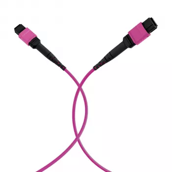 EFB ELEKTRONIK cabo patch MPO-PLUS(F)-MPO-PLUS(F) OM4 12 fibras tipo B LSZH violeta heather 15m