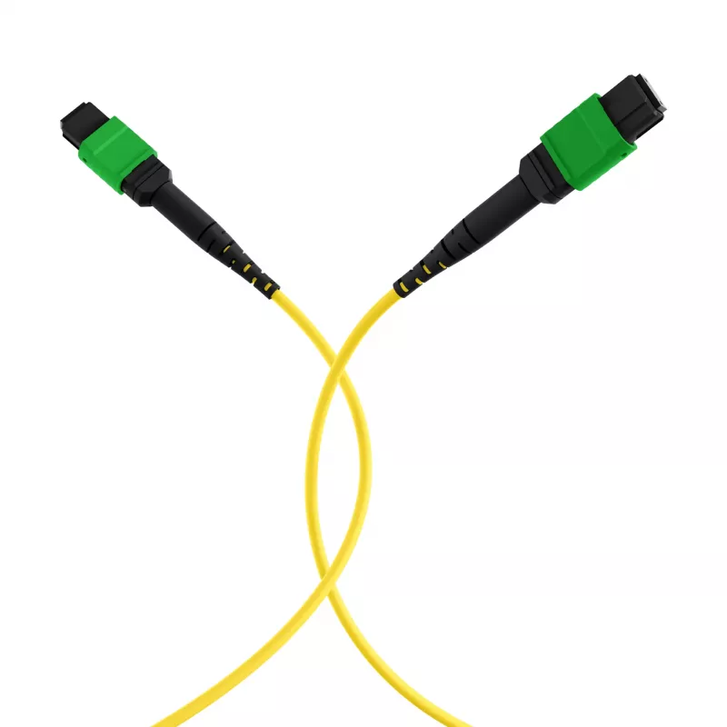 EFB ELEKTRONIK cabo patch MPO-PLUS/APC(F)-MPO-PLUS/APC(F) OS2 12 fibras tipo B LSZH amarelo 5m