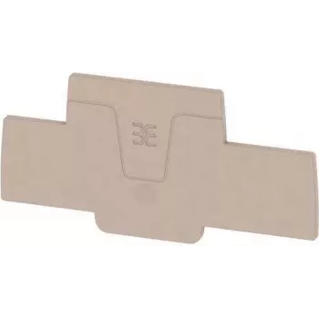 Placa terminal Weidmüller AEP 2T 2.5, bege, para bornes de série A2T 2.5, 20 unid.